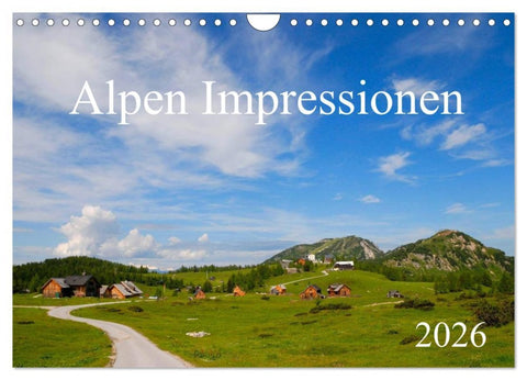 Alpen Impressionen (Wandkalender 2026 DIN A4 quer), CALVENDO Monatskalender