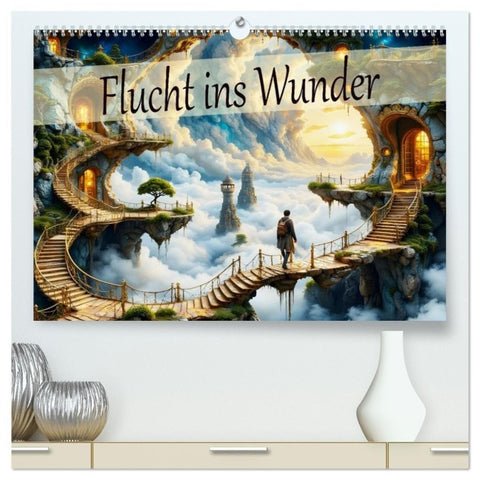 Flucht ins Wunder (hochwertiger Premium Wandkalender 2027 DIN A2 quer), Kunstdruck in Hochglanz