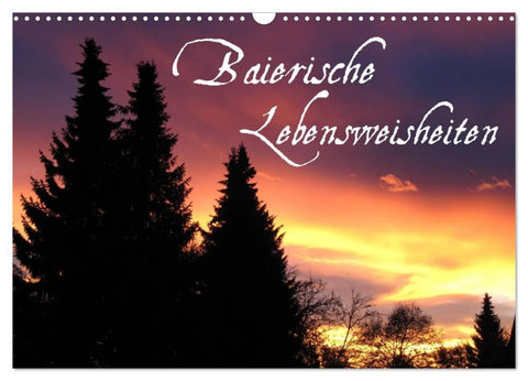 Baierische Lebensweisheiten (Wandkalender 2026 DIN A3 quer), CALVENDO Monatskalender