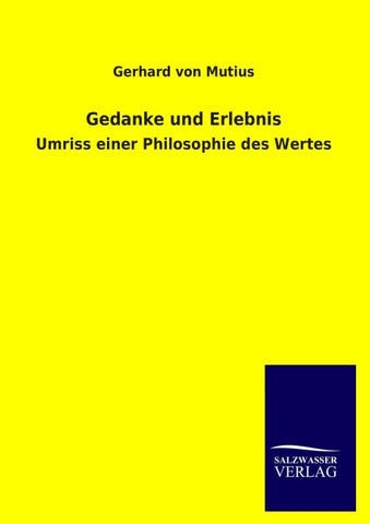 Gedanke und Erlebnis