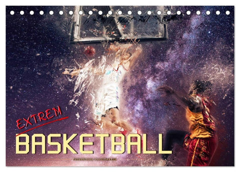 Basketball extrem (Tischkalender 2027 DIN A5 quer), CALVENDO Monatskalender