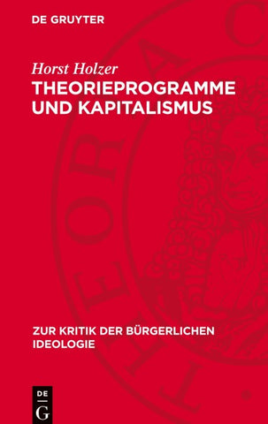 Theorieprogramme und Kapitalismus