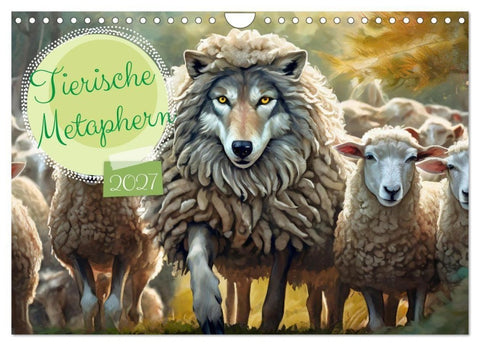 Tierische Metaphern (Wandkalender 2027 DIN A4 quer), CALVENDO Monatskalender