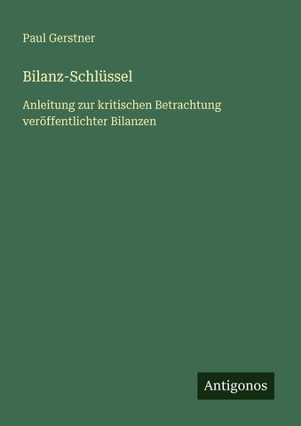 Bilanz-Schlüssel