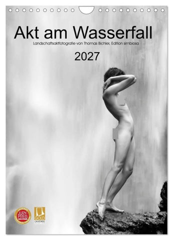 Akt am Wasserfall (Wandkalender 2027 DIN A4 hoch), CALVENDO Monatskalender