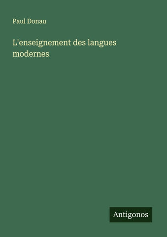 L'enseignement des langues modernes