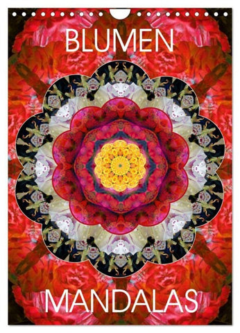 BLUMEN MANDALAS (Wandkalender 2027 DIN A4 hoch), CALVENDO Monatskalender