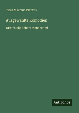 Ausgewählte Komödien