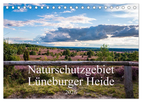 Naturschutzgebiet Lüneburger Heide (Tischkalender 2026 DIN A5 quer), CALVENDO Monatskalender
