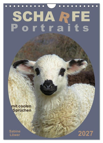 Scharfe Portraits (Wandkalender 2027 DIN A4 hoch), CALVENDO Monatskalender