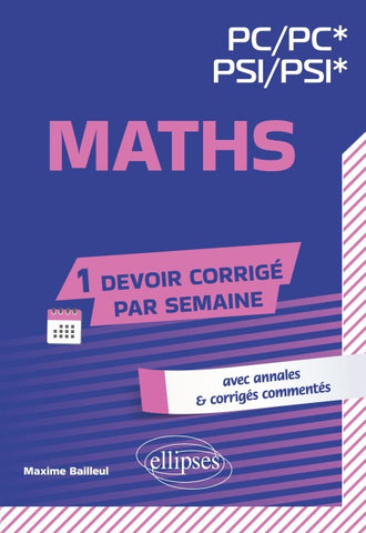Maths. PC/PC*-PSI/PSI*