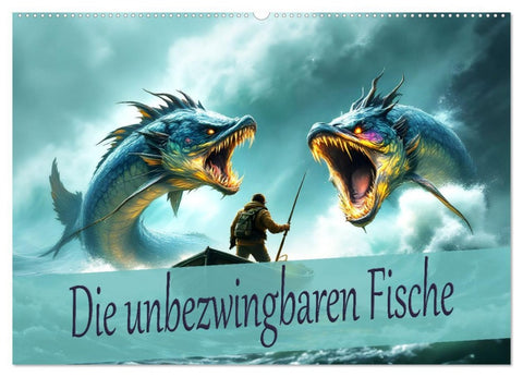 Die unbezwingbaren Fische (Wandkalender 2026 DIN A2 quer), CALVENDO Monatskalender
