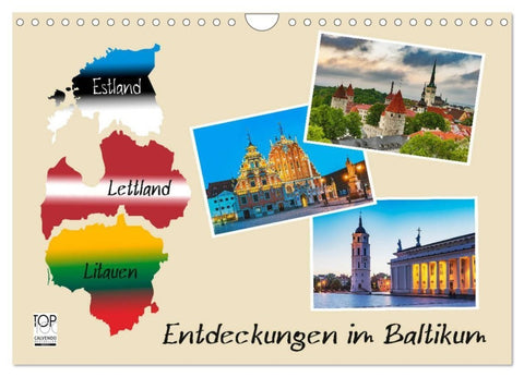 Entdeckungen im Baltikum (Wandkalender 2027 DIN A4 quer), CALVENDO Monatskalender