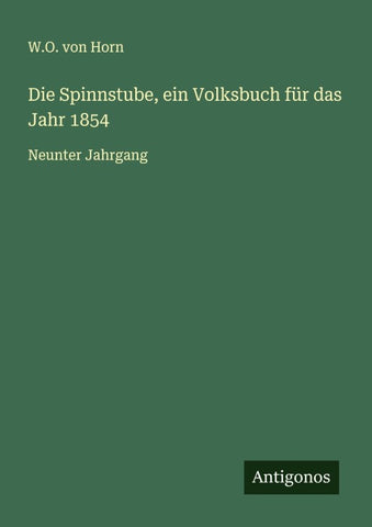 Die Spinnstube, ein Volksbuch für das Jahr 1854