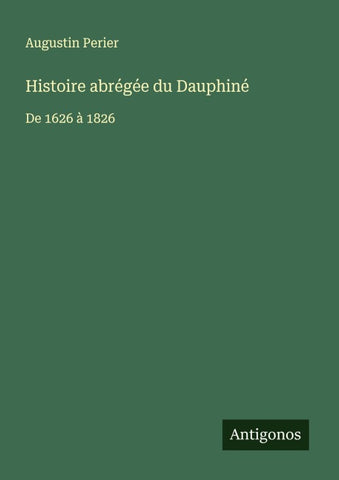 Histoire abrégée du Dauphiné