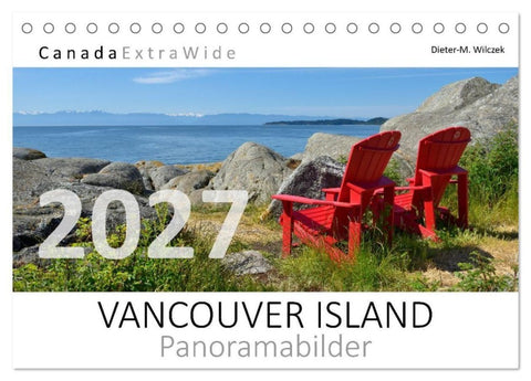 Vancouver Island Panoramabilder (Tischkalender 2027 DIN A5 quer), CALVENDO Monatskalender