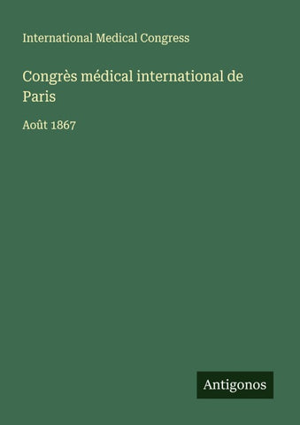 Congrès médical international de Paris