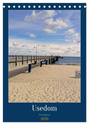 Usedom Ostsee - Terminplaner (Tischkalender 2026 DIN A5 hoch), CALVENDO Monatskalender