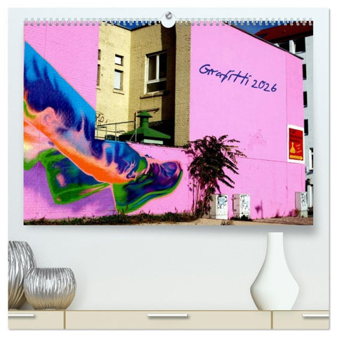 Grafitti 2026 (hochwertiger Premium Wandkalender 2026 DIN A2 quer), Kunstdruck in Hochglanz
