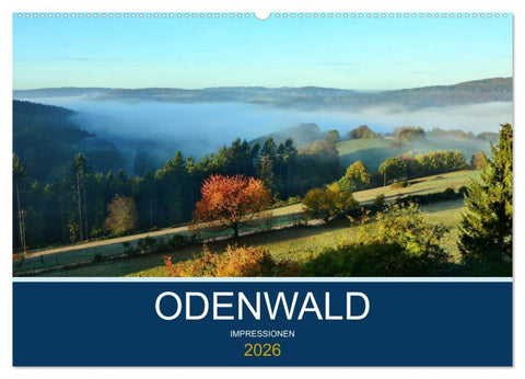 Odenwald - Impressionen (Wandkalender 2026 DIN A2 quer), CALVENDO Monatskalender