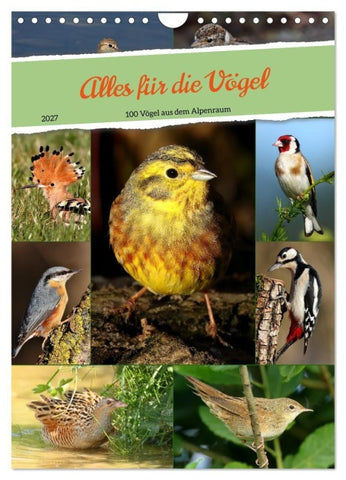 Alles für die Vögel (Wandkalender 2027 DIN A4 hoch), CALVENDO Monatskalender