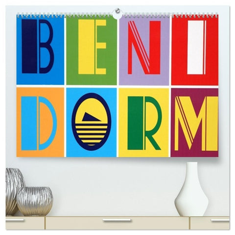 Benidorm (hochwertiger Premium Wandkalender 2027 DIN A2 quer), Kunstdruck in Hochglanz