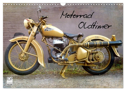 Motorrad Oldtimer (Wandkalender 2027 DIN A3 quer), CALVENDO Monatskalender