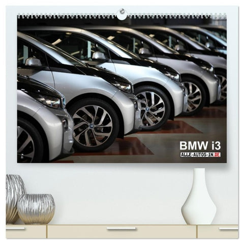 BMW i3 (hochwertiger Premium Wandkalender 2027 DIN A2 quer), Kunstdruck in Hochglanz