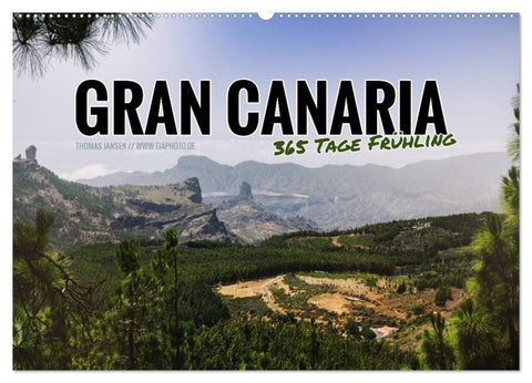 Gran Canaria - 365 Tage Frühling (Wandkalender 2027 DIN A2 quer), CALVENDO Monatskalender