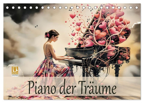 Piano der Träume (Tischkalender 2027 DIN A5 quer), CALVENDO Monatskalender