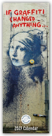 Banksy – If Graffiti Changed Anything 2027 – Slimline-Kalender