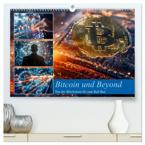 Bitcoin und Beyond (hochwertiger Premium Wandkalender 2027 DIN A2 quer), Kunstdruck in Hochglanz