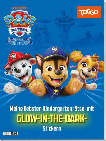 PAW Patrol: Meine liebsten Kindergartenrätsel mit GLOW-IN-THE-DARK -Stickern
