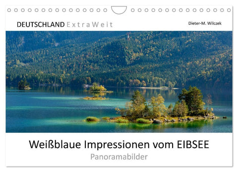 Weißblaue Impressionen vom Eibsee (Wandkalender 2026 DIN A4 quer), CALVENDO Monatskalender