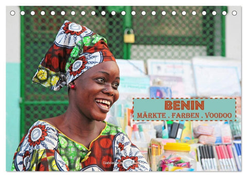 Benin Märkte Farben Voodoo (Tischkalender 2026 DIN A5 quer), CALVENDO Monatskalender