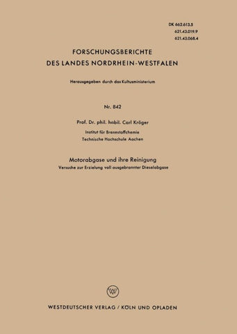 Motorabgase und ihre Reinigung
