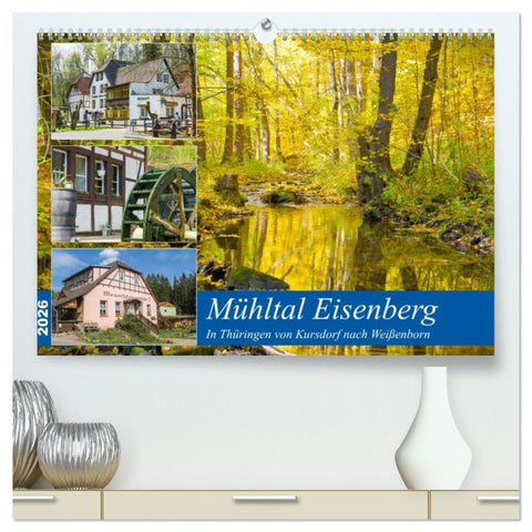 Mühltal Eisenberg (hochwertiger Premium Wandkalender 2026 DIN A2 quer), Kunstdruck in Hochglanz