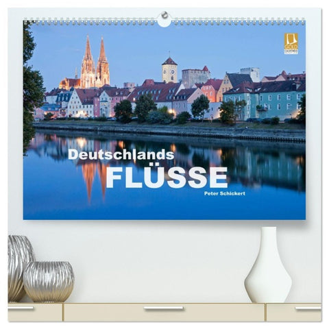 Deutschlands Flüsse (hochwertiger Premium Wandkalender 2026 DIN A2 quer), Kunstdruck in Hochglanz