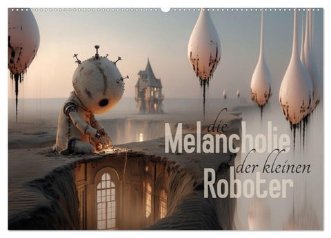 Die Melancholie der kleinen Roboter (Wandkalender 2027 DIN A2 quer), CALVENDO Monatskalender