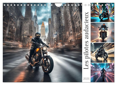 Les pilotes audacieux (Calendrier mural 2026 DIN A4 vertical), CALVENDO calendrier mensuel