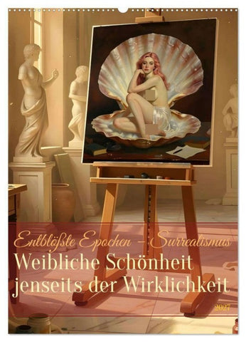 Entblößte Epochen – Surrealismus (Wandkalender 2027 DIN A2 hoch), CALVENDO Monatskalender