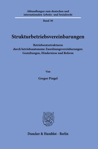 Strukturbetriebsvereinbarungen