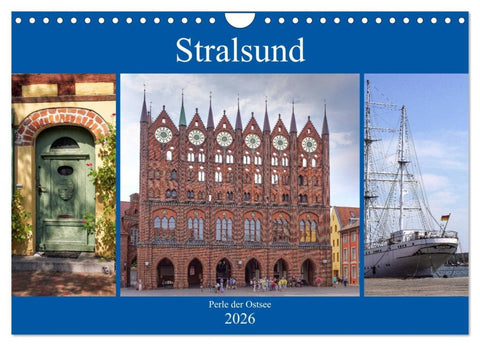 Stralsund - Perle der Ostsee (Wandkalender 2026 DIN A4 quer), CALVENDO Monatskalender
