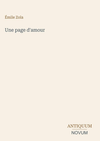 Une page d'amour