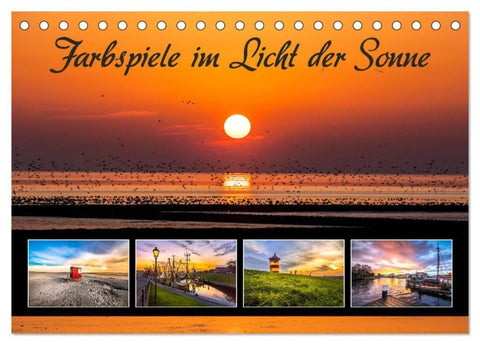 Farbspiele im Licht der Sonne (Tischkalender 2027 DIN A5 quer), CALVENDO Monatskalender