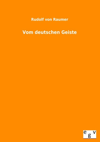 Vom deutschen Geiste