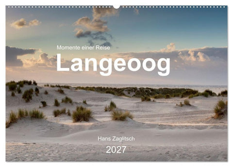 Langeoog - Momente einer Reise (Wandkalender 2027 DIN A2 quer), CALVENDO Monatskalender