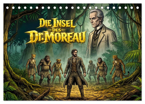 Die Insel des Dr. Moreau (Tischkalender 2027 DIN A5 quer), CALVENDO Monatskalender