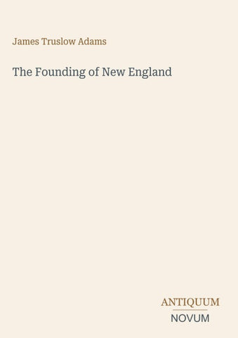 The Founding of New England