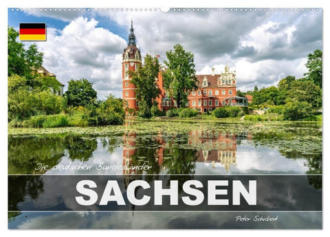 Die deutschen Bundesländer - Sachsen (Wandkalender 2027 DIN A2 quer), CALVENDO Monatskalender